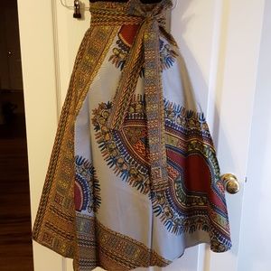 African wrap skirt